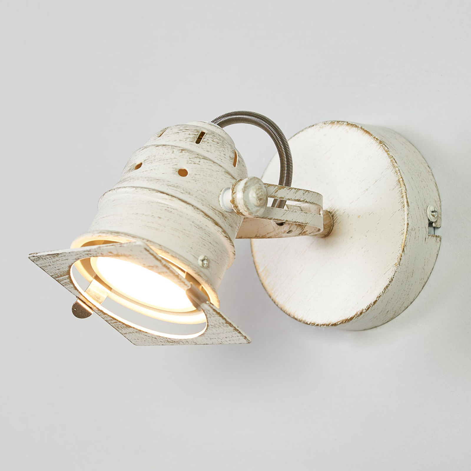 Valkoinen LED-spottivalo Janek GU10-lampulla