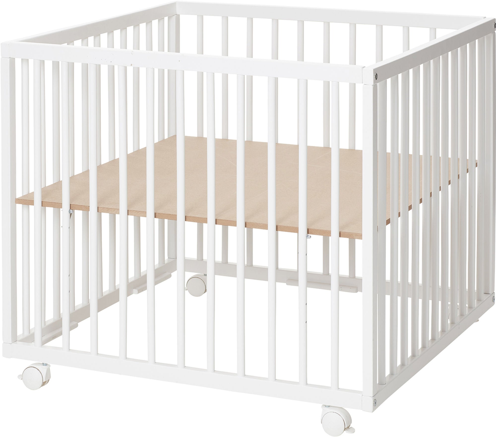 BabyDan Leikkikehä Comfort 80x80x73 cm, Valkoinen