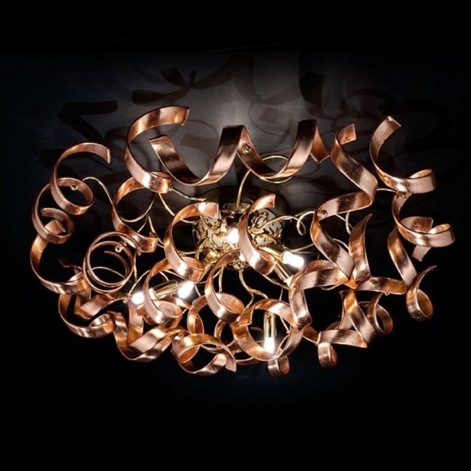 Viehättävä kattovalaisin Copper, kupari