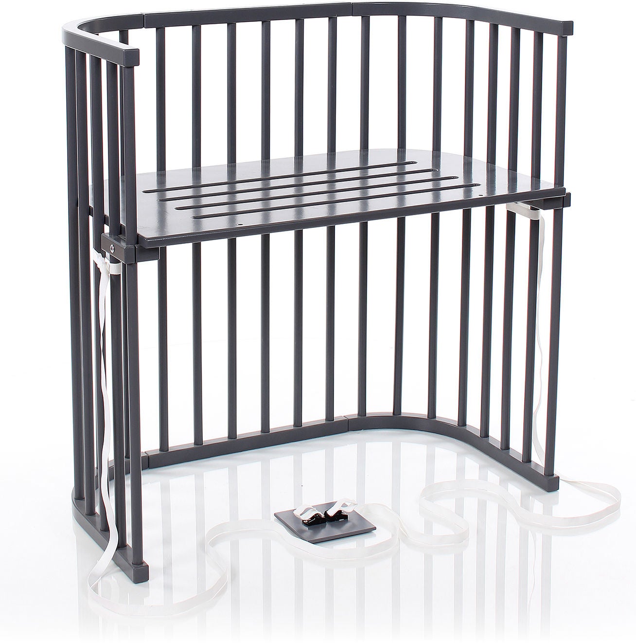 Babybay Bedside Crib Boxspring, Grey