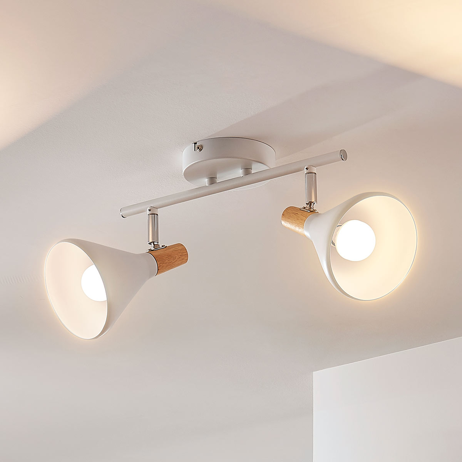 Kaksilamppuinen LED-kattovalaisin Arina