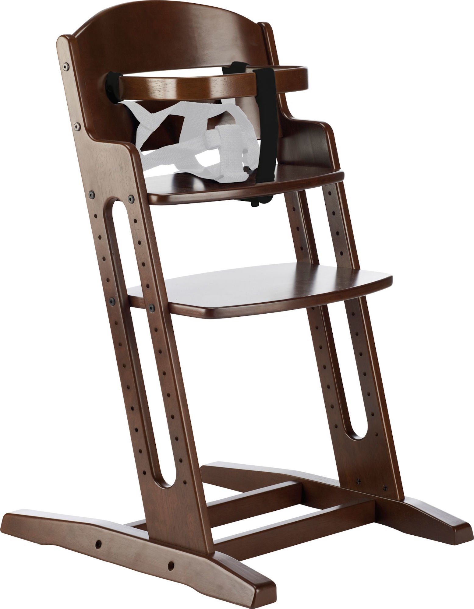 BabyDan Danstolen Syöttötuoli + Turvakaari, Walnut