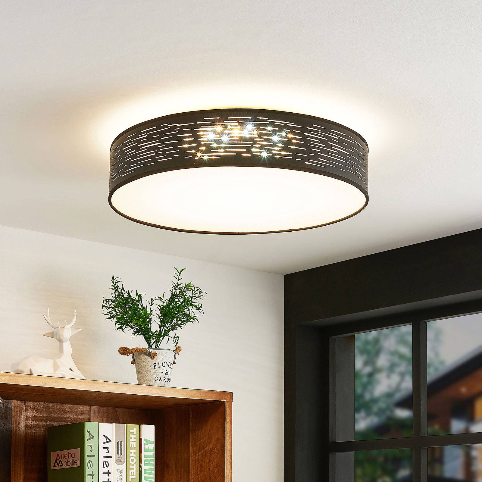 Lindby Iolyn -LED-kattovalaisin, Ø 50 cm