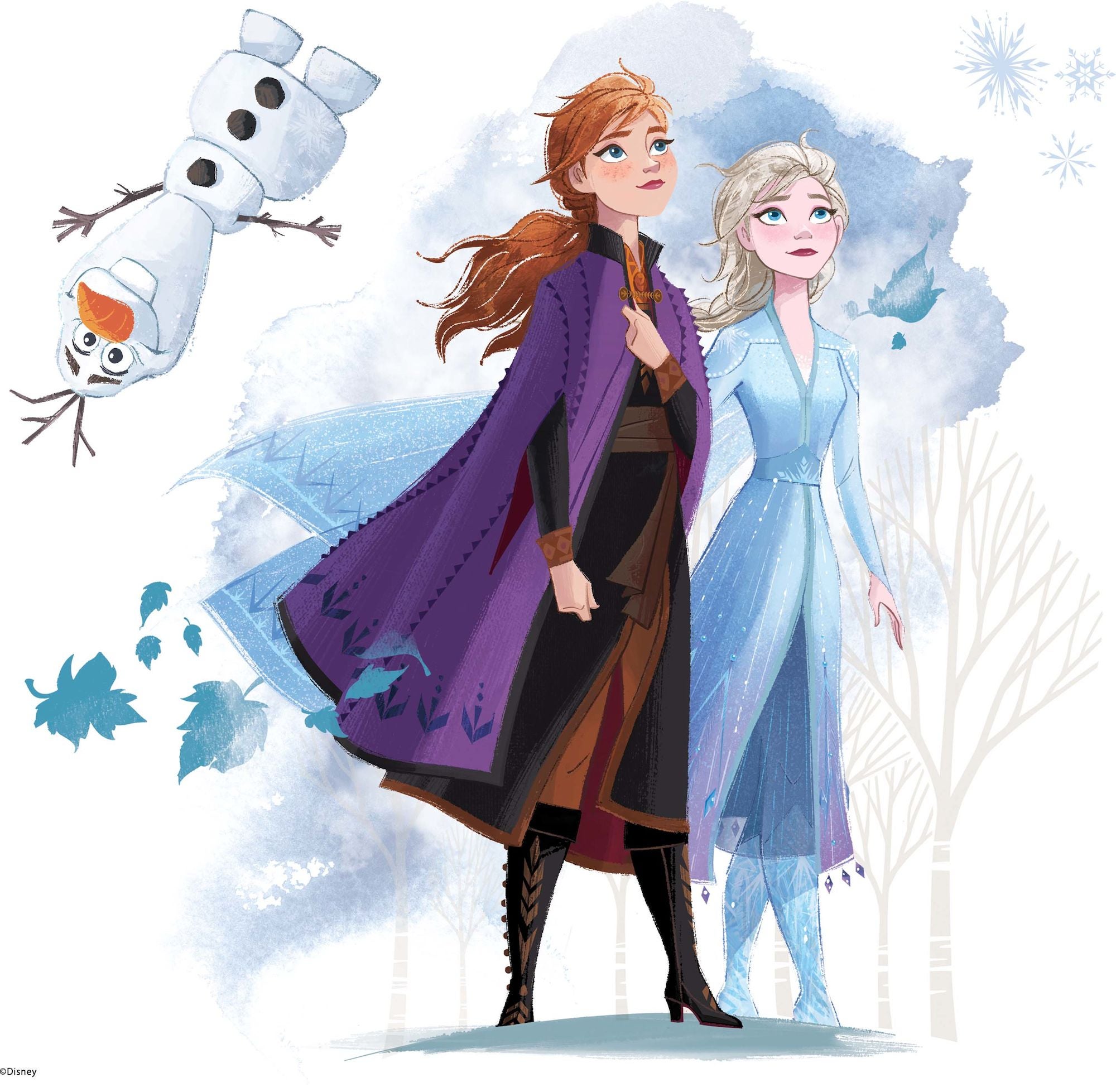RoomMates Sisustustarrat Frozen Elsa & Anna