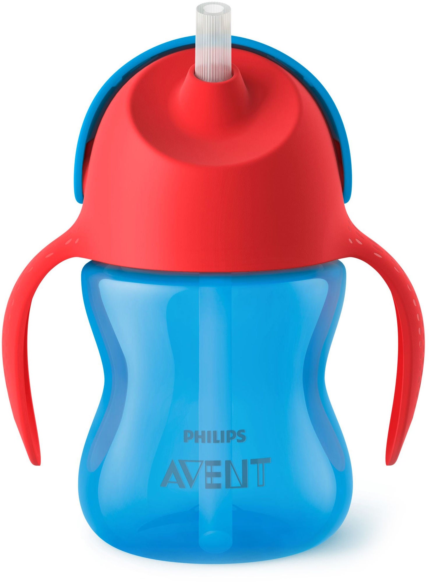 Philips Avent Pillimuki Kahvalla 200ml, Sininen/Punainen