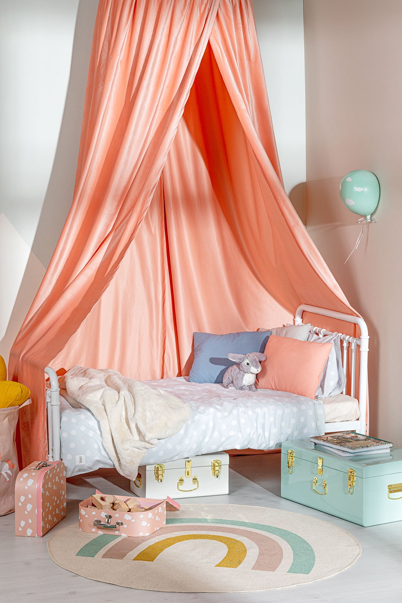 JLY Heaven Juniorisänky Metalli 70x140, Creme