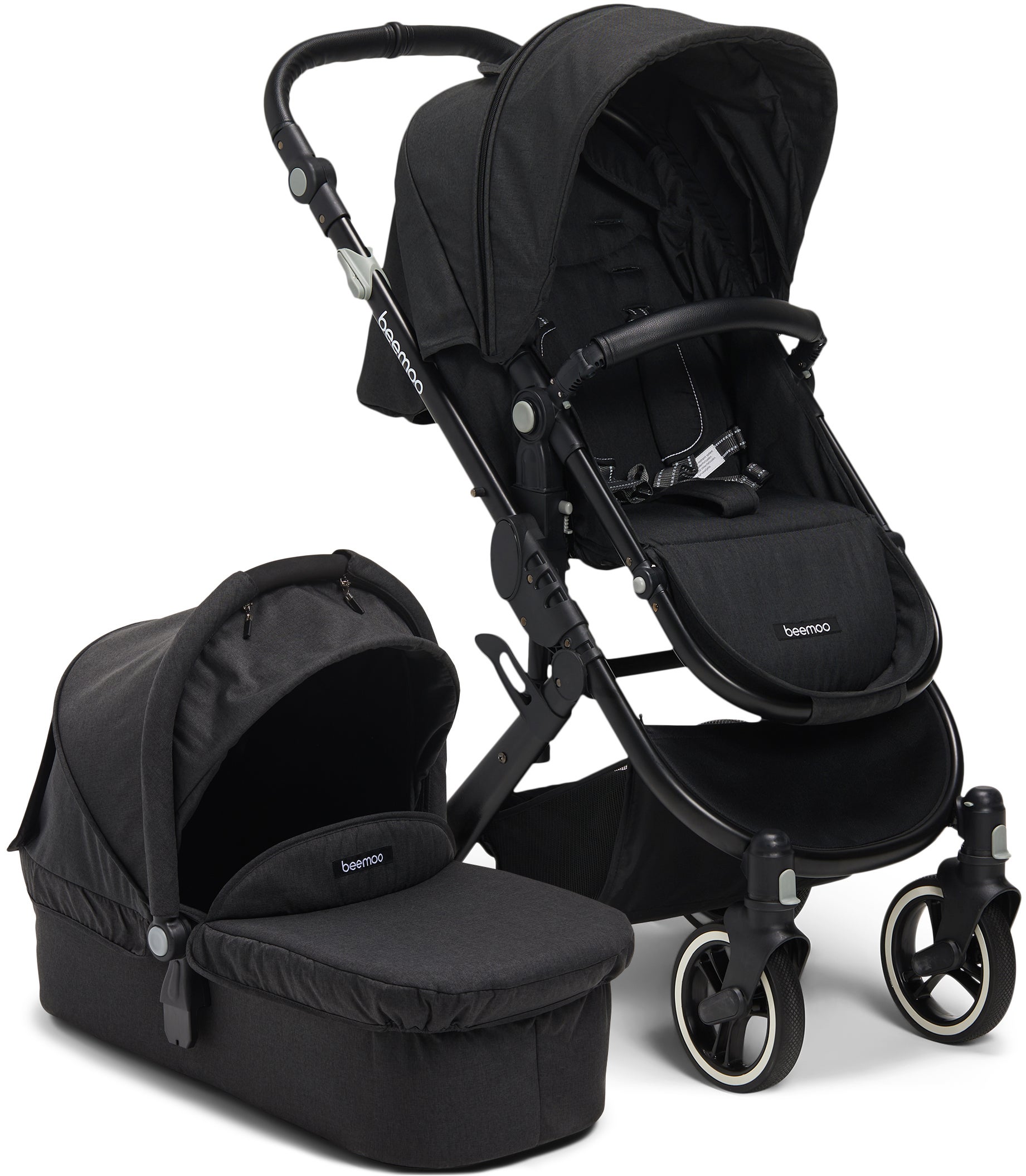 Beemoo Shade Yhdistelmävaunut, Black Melange