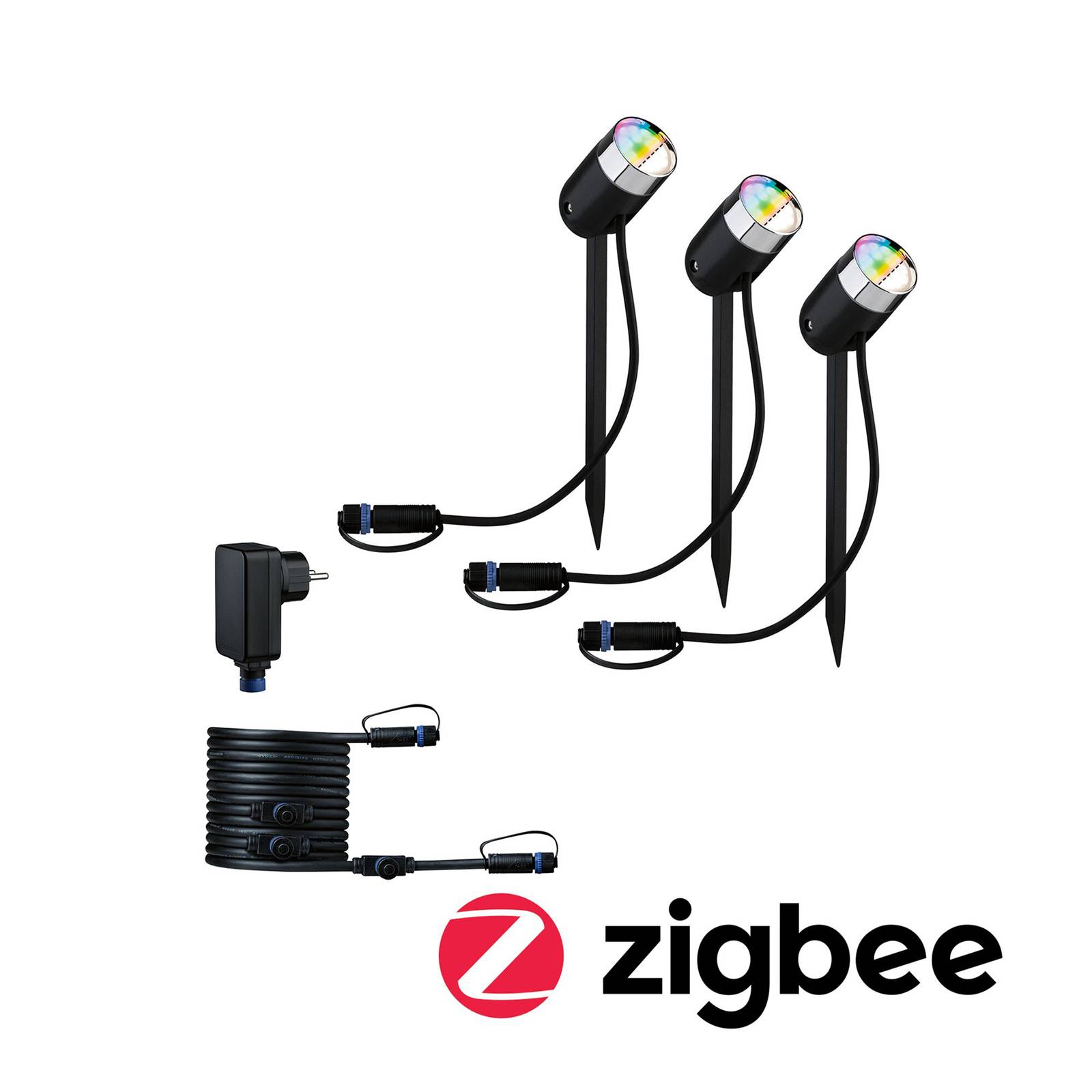 Paulmann Plug & Shine Pike ZigBee RGBW 3 kpl