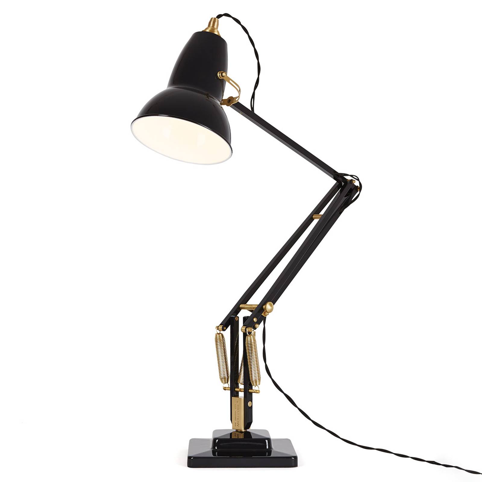 Anglepoise Original 1227 Brass -pöytävalo, musta