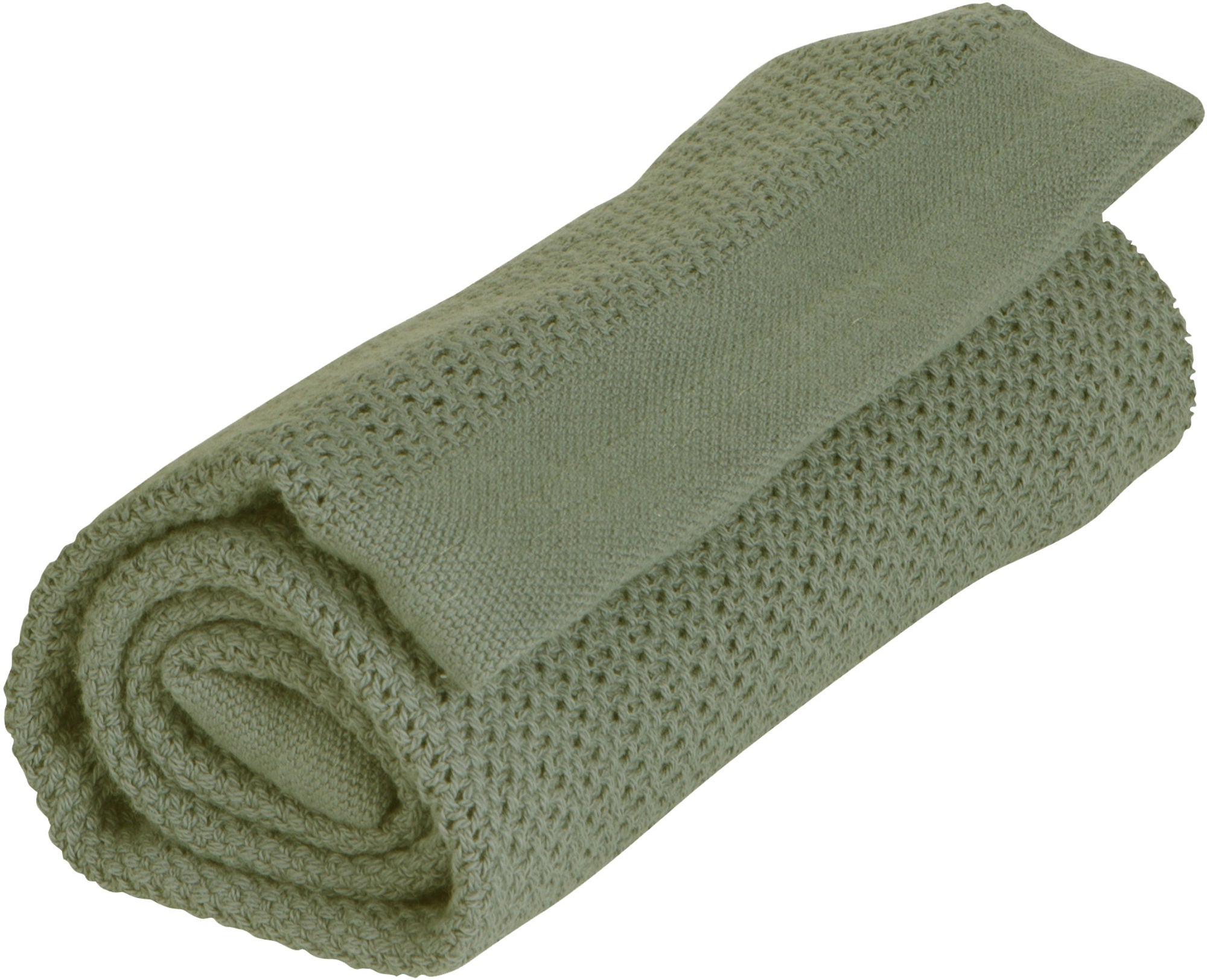 Vinter & Bloom Soft Grid Torkkupeitto, Forest Green