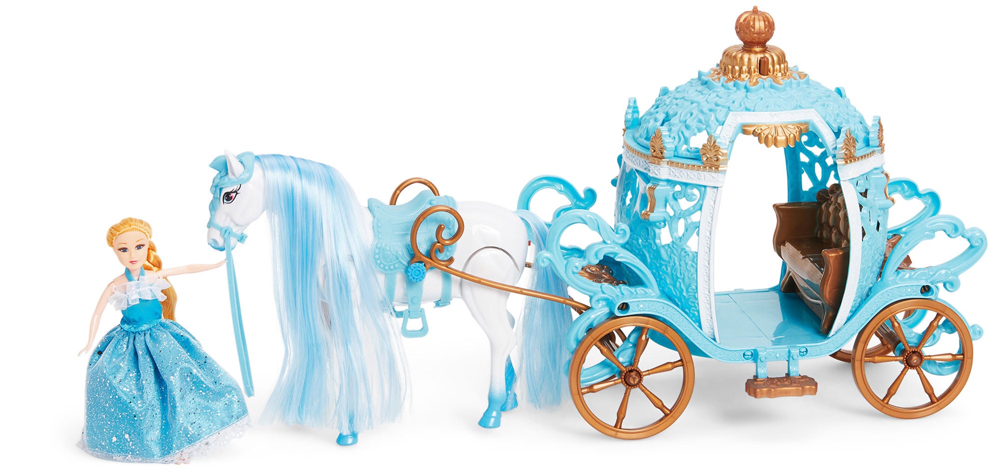 Cloudberry Castle Leikkisetti Prinsessa + Hevosvaunut