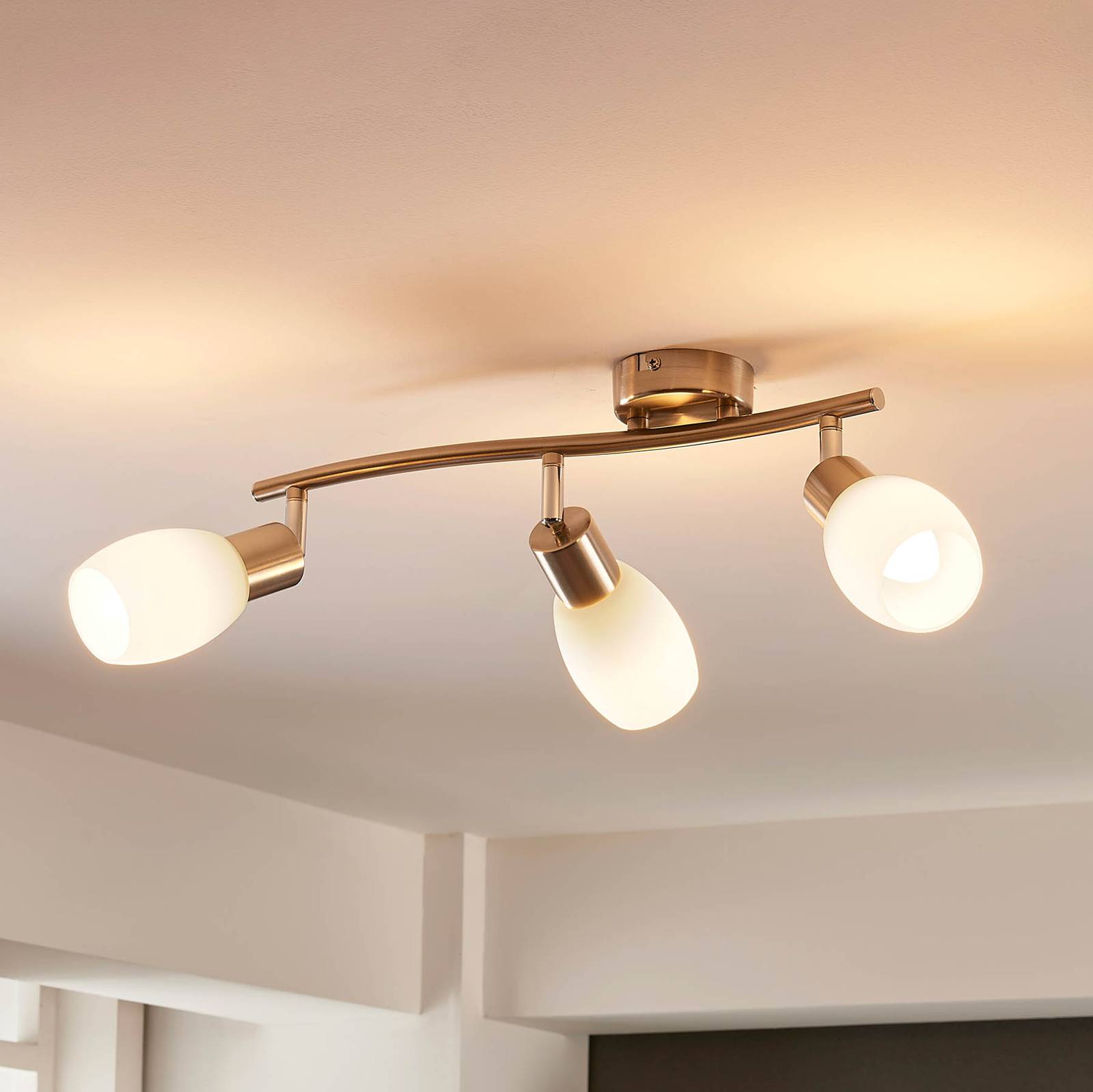 3-lamppuinen LED-kattospotti Arda, himmennettävä