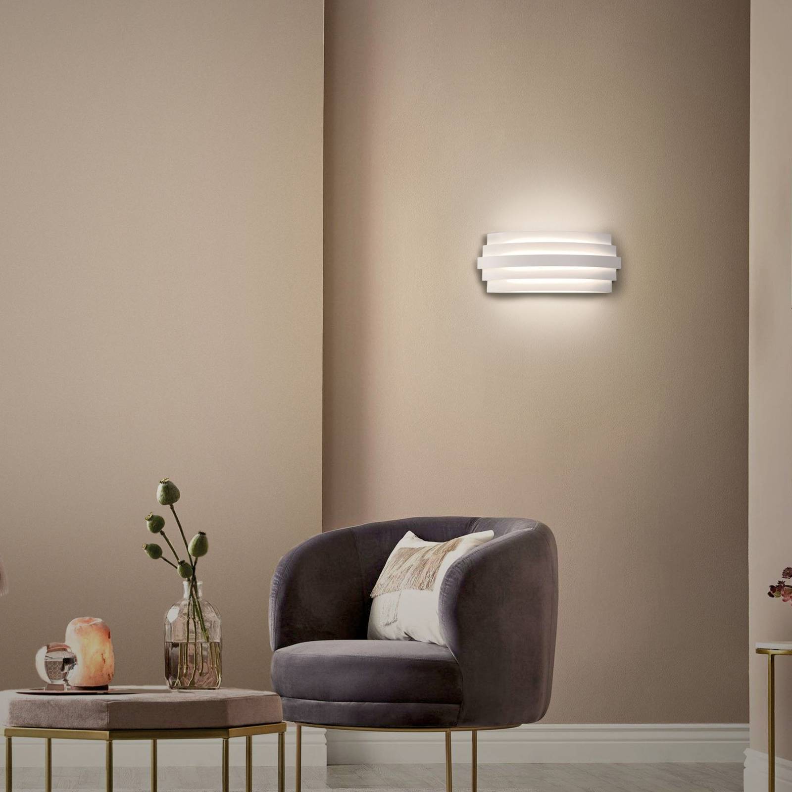LED-seinävalaisin Luxur, valkoinen