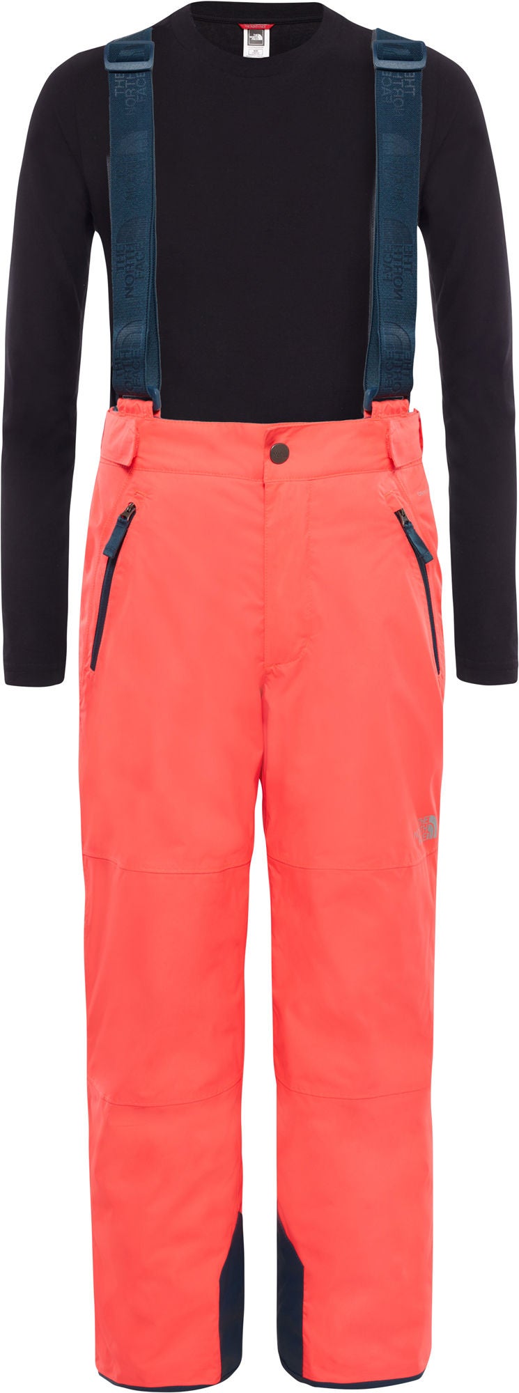 The North Face Snowquest Suspender Plus Toppahousut Lapsi, Rocket Red L