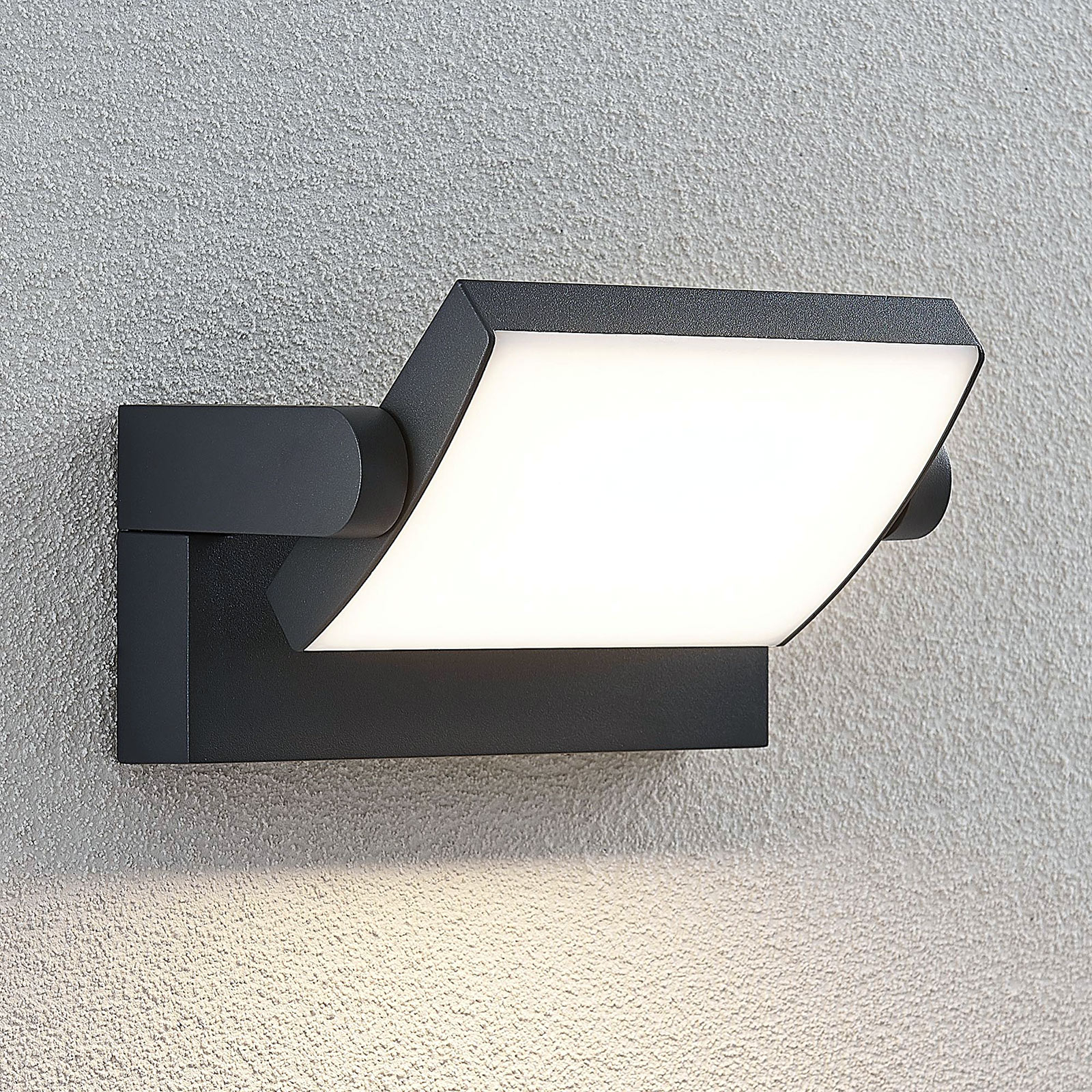 LED-ulkoseinävalaisin Sherin, kiertyvä