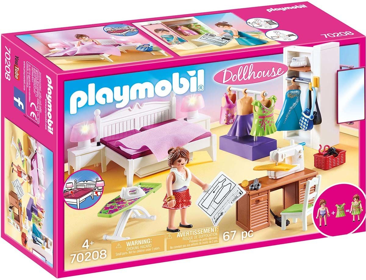 Playmobil 70208 Makuuhuone Ompelunurkkauksella