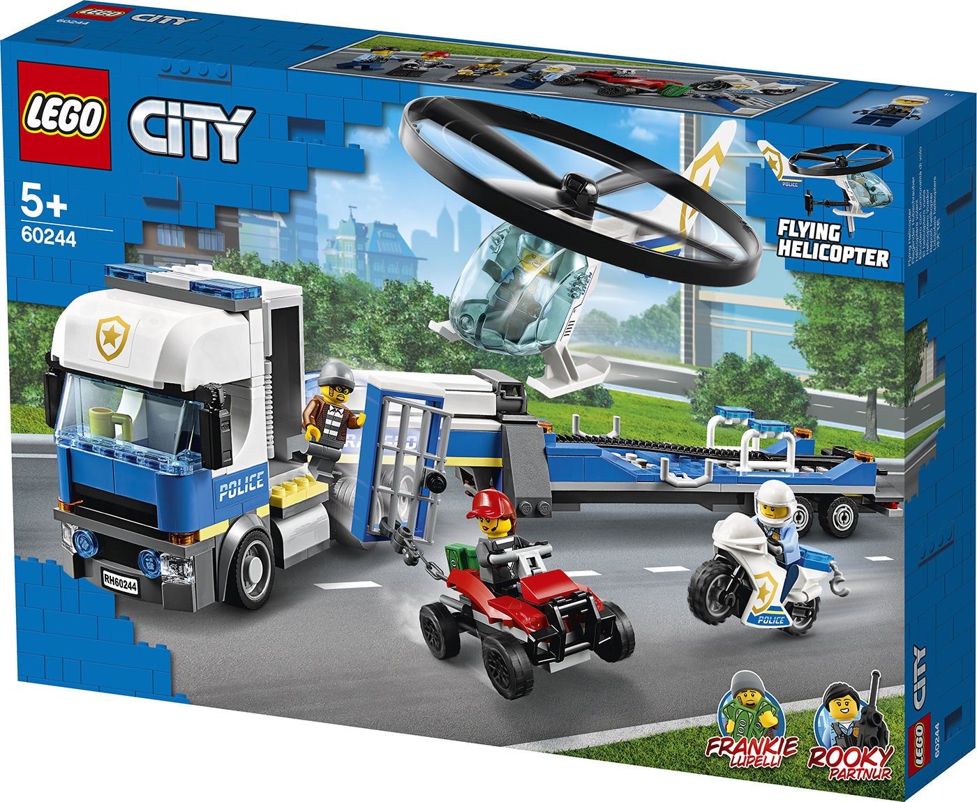 LEGO City Police 60244 Poliisihelikopterin kuljetus
