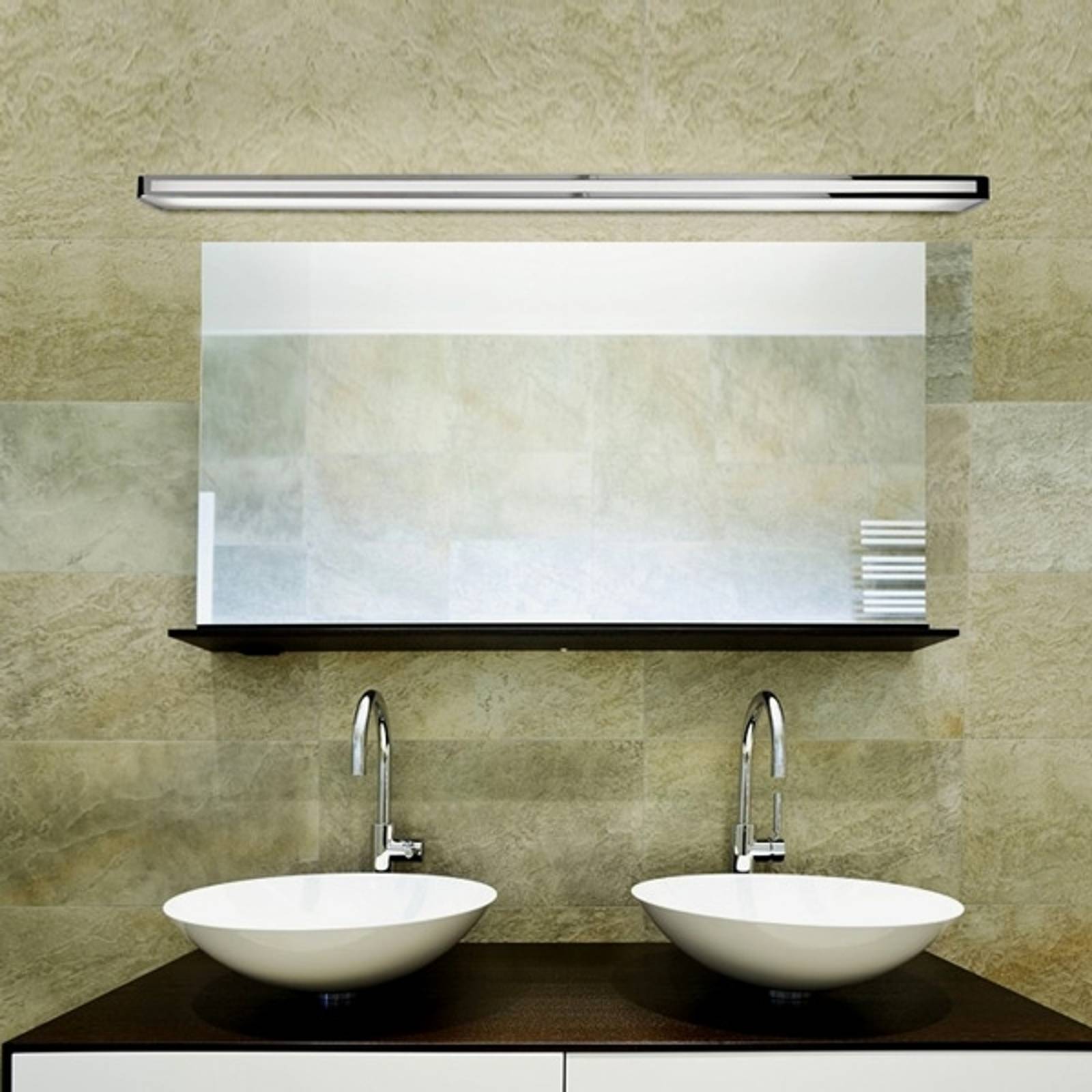 Arcos – monipuolinen seinävalaisin kromi, 150 cm