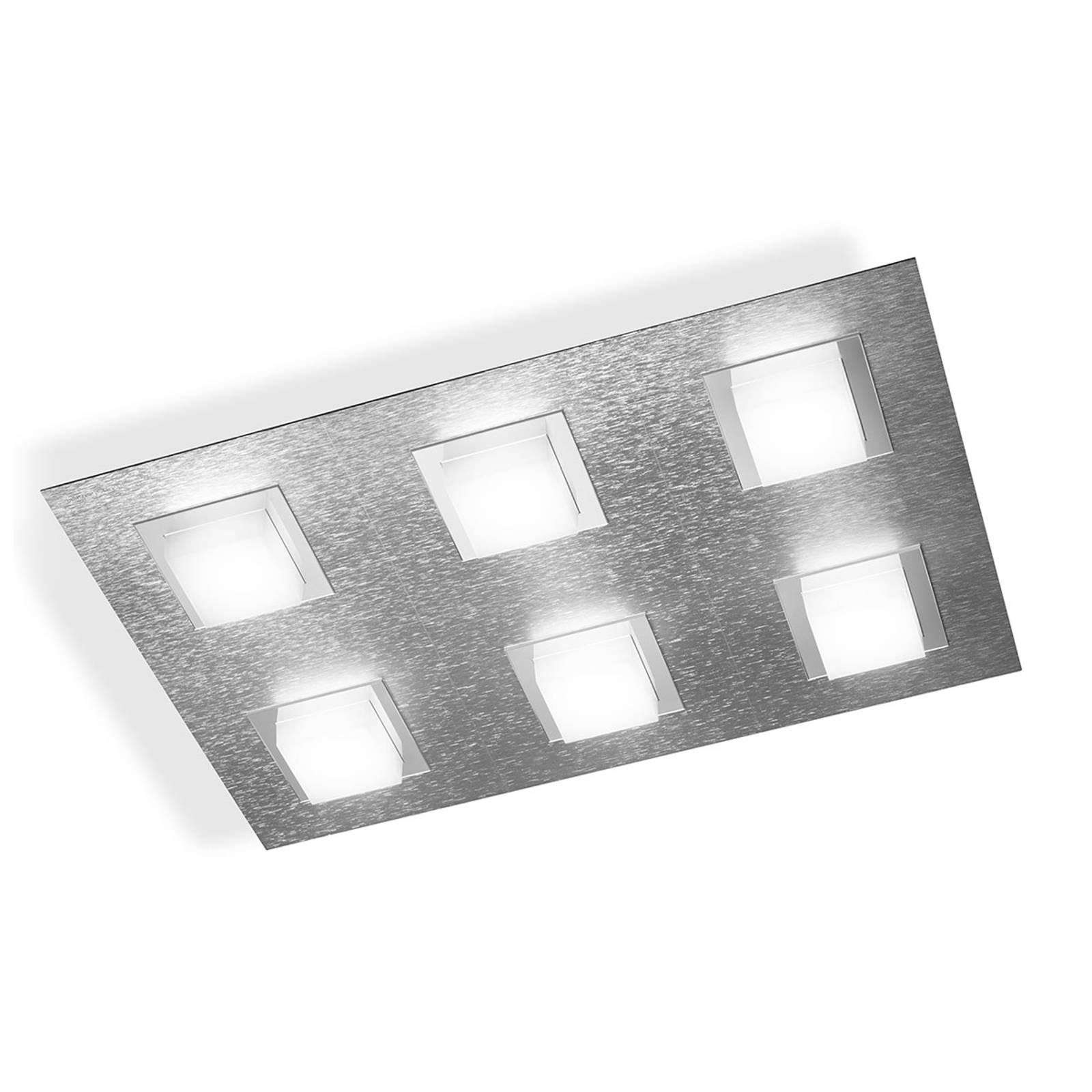 GROSSMANN Basic LED-kattovalaisin, 6-lampp., alu