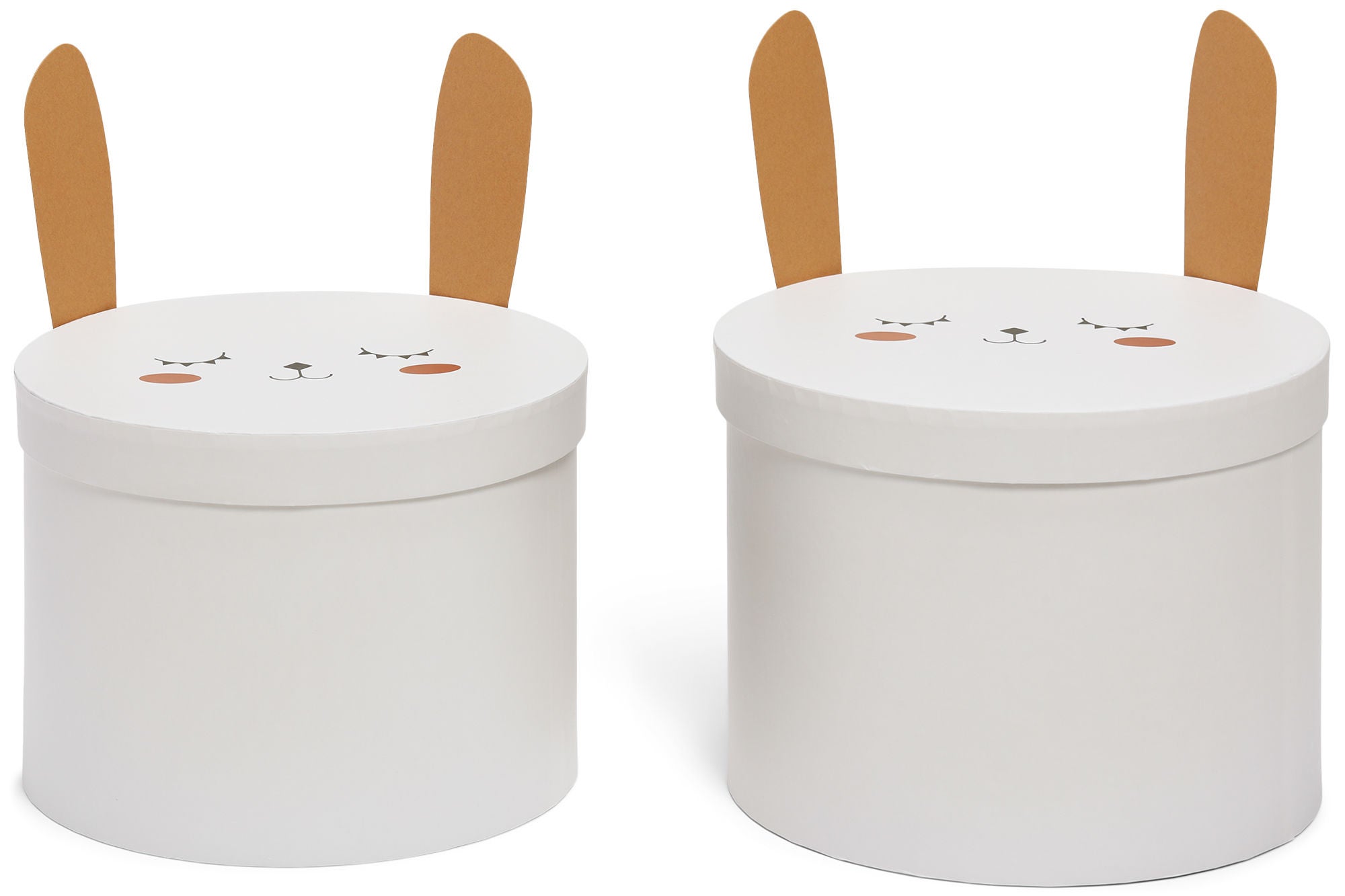 Alice & Fox Säilytyslaatikot 2-Pack Pupu, Valkoinen
