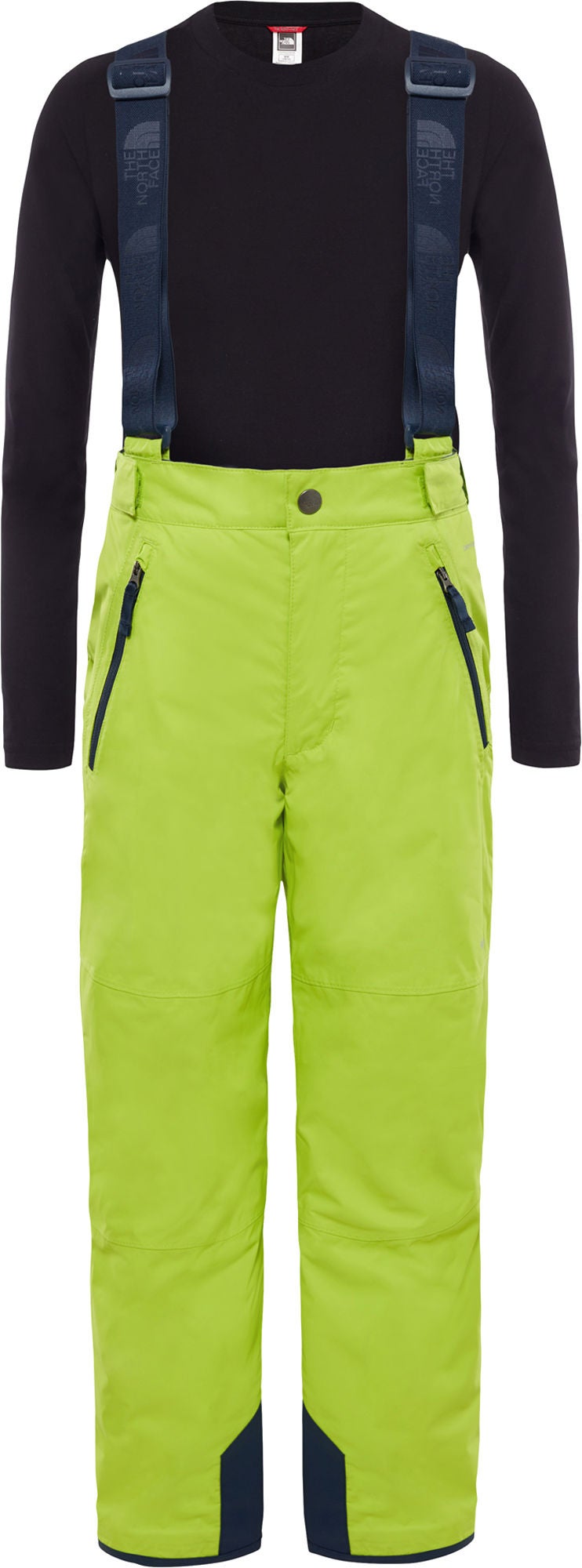 The North Face Snowquest Suspender Plus Toppahousut Lapsi, Lime Green S