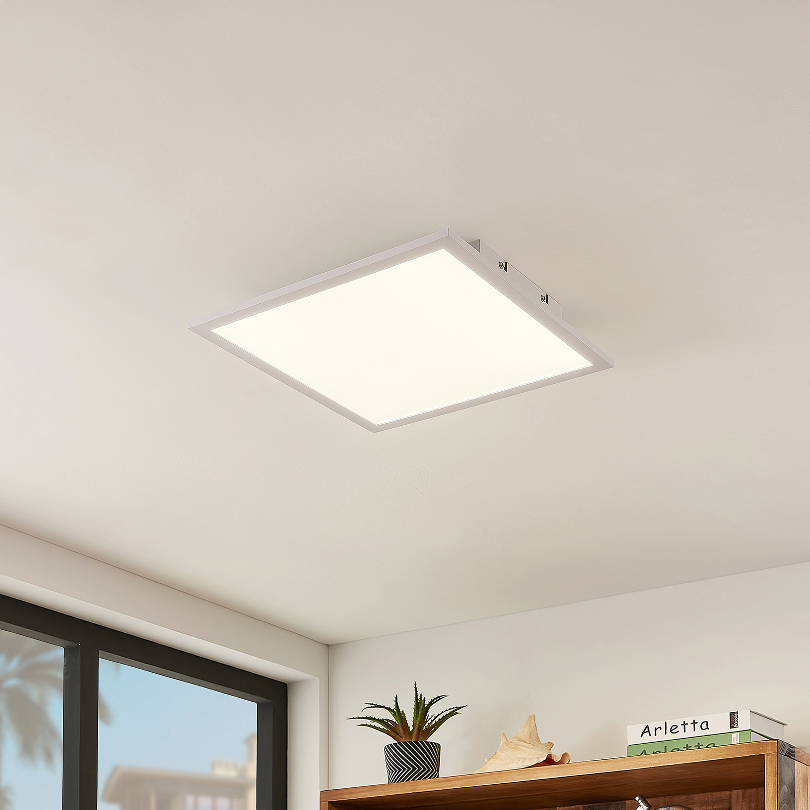 Lindby Quais -LED-paneeli 4 000 K, 40 x 40 cm