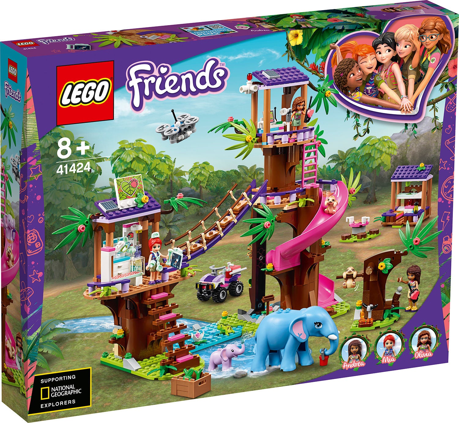 LEGO Friends 41424 Pelastustukikohta Viidakossa
