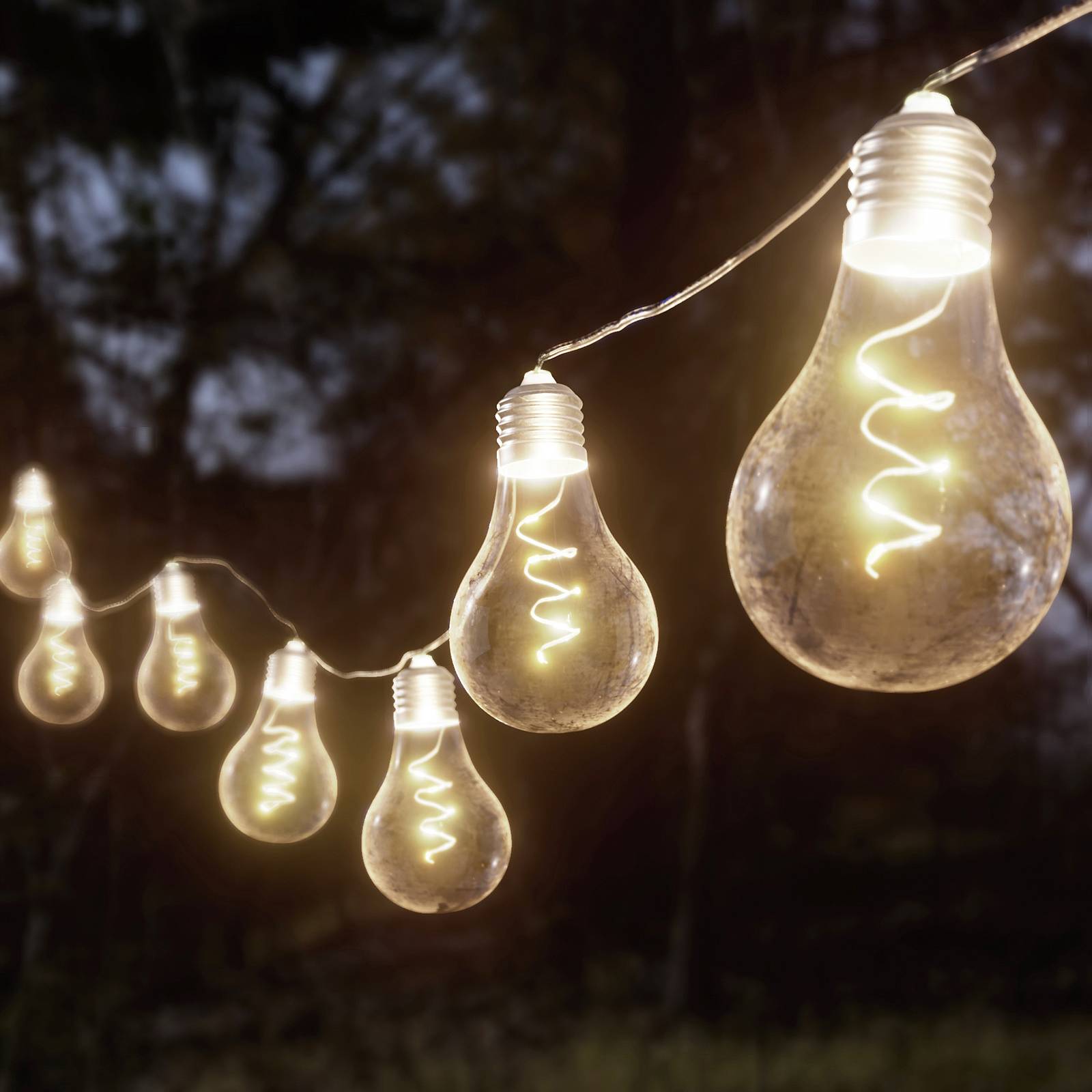Lindby Lampini - aurinkokäyttöinen LED-valoketju