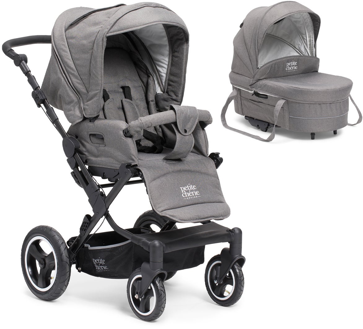 Petite Chérie Solide S Yhdistelmävaunut, Dark Grey Melange