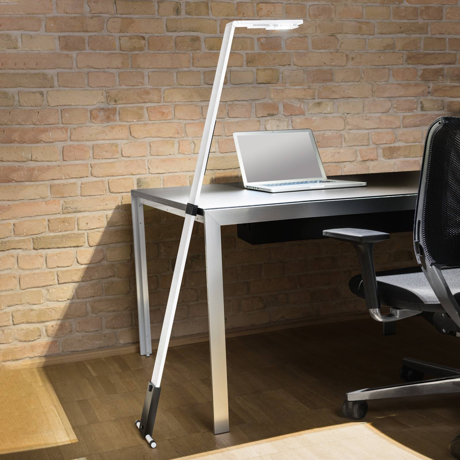 Luctra Flex -LED-lattiavalo, akku, valkoinen