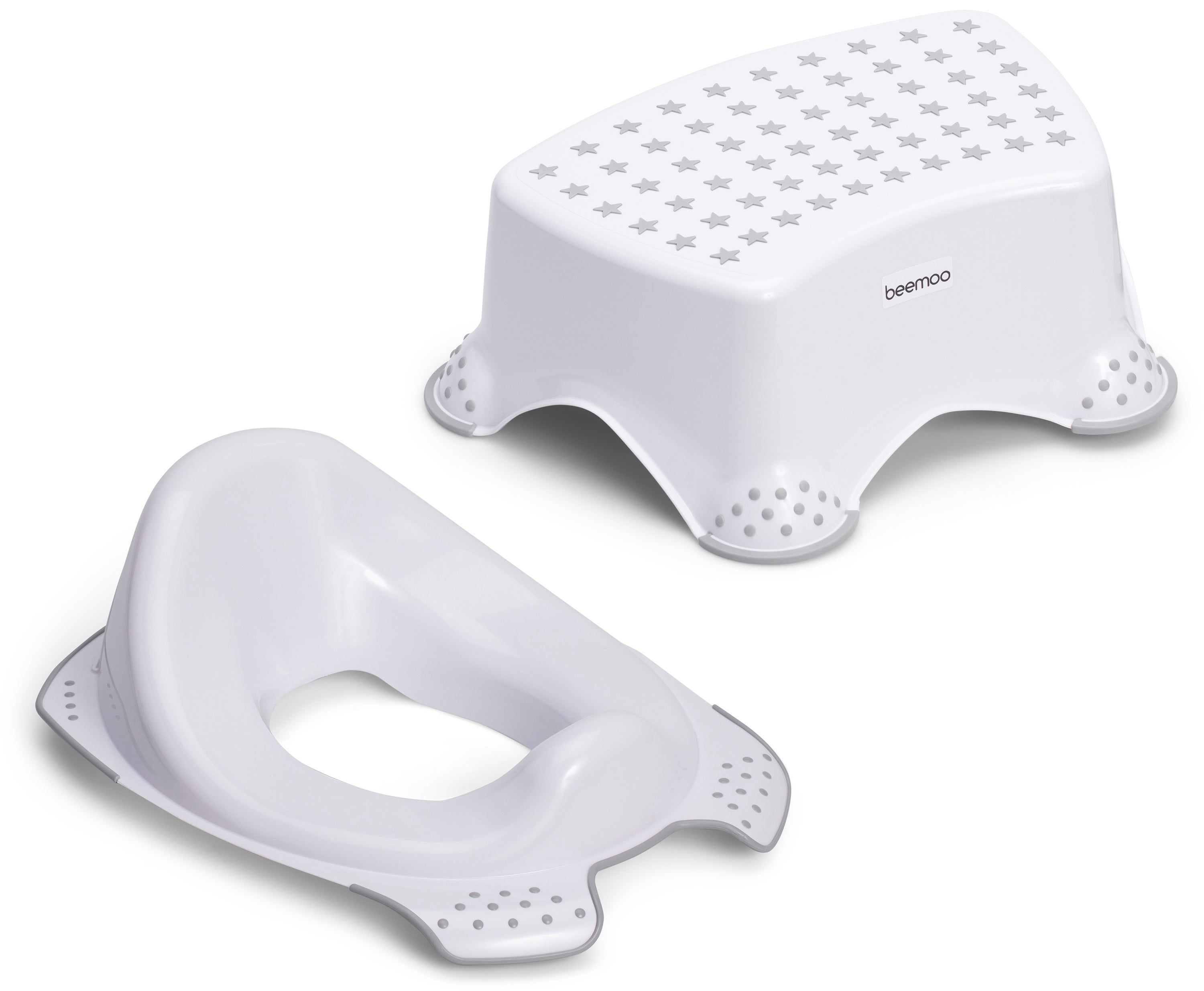 Beemoo Care Anti-Slip WC-istuin ja Seisomakoroke, Valkoinen