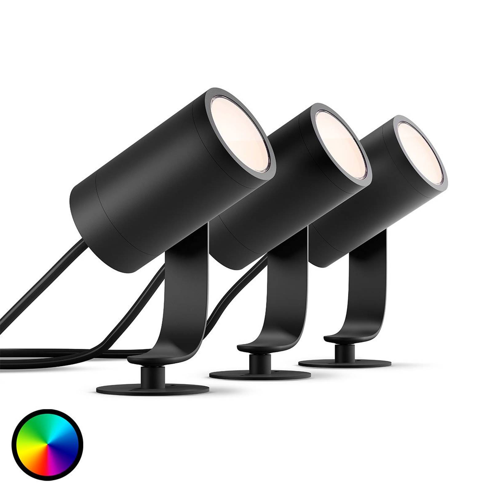 Philips Hue -LED-spotti Lily 3 kpl:n perussettinä